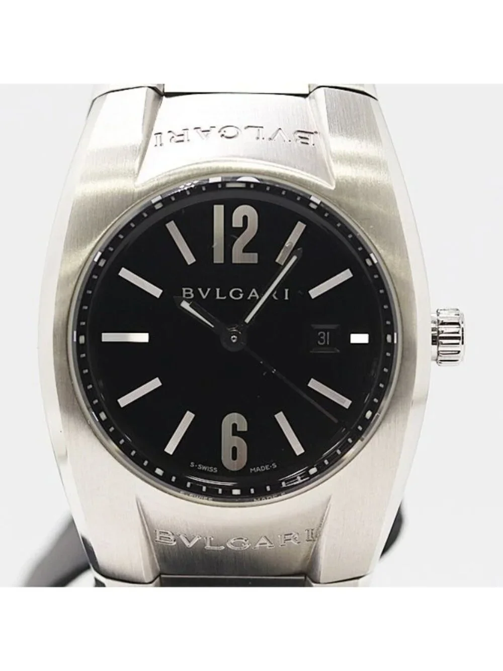 Bvlgari Bulgari Ergon SS Black Dial Watch